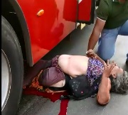 Hard to Watch video of Elderly Woman Crushed and Alive underneath Bus 
