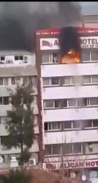 Woman Holds on For a long time but Finally Lets Go and Falls to her Death from Top Balcony Apartment 