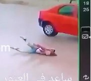 Kid is Tossed Down the Street after Collision with Car...Lands right on his Face 