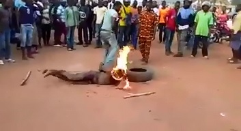 New Video of Thief Tied Up Poured Gasoline and Lit on Fire 