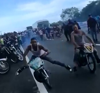 Comin at Ya!  Cameraman Waaaaaay too Close to the Action 