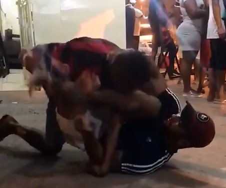 Men UFC Fighting on the Cement Floor of a Bar take it Way Too Far