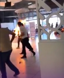 the Moment when a Person burned his Soul inside a Supermarket 