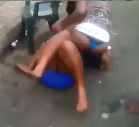 Big Girl Prostitutes End Up Mostly Naked at End of Fight 