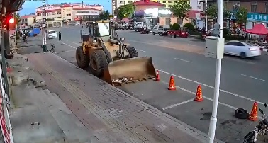Just Brutal....Woman Killed by Speeding Car then Smashes into Backhoe 