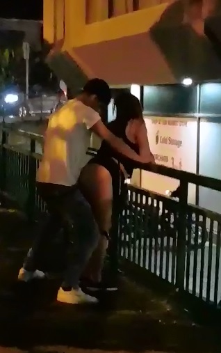 Drunk Whore gets Fucked right outside the Bar and Loves It 
