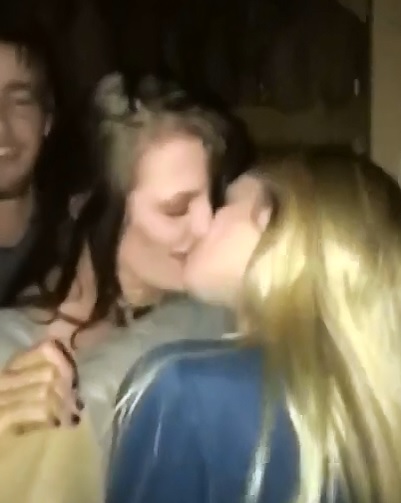 Slut is Fucked from Behind at Party and Makes Out with her Best Friend