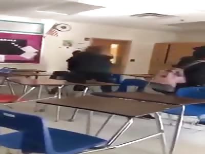 ticher and student fight