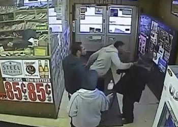 Punk Thugs Beat Elderly Man in Detroit Corner Store they Tried Robbing