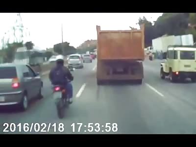 Suicidal Pedestrian Killed by Motorcycle (Wait for it)