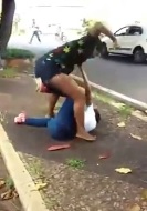 Girl Gets her Ass Whooped 