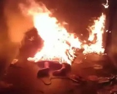 Video of a Pedophile Burning in a Brazilian Prison 