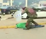 Police Killing a Protester in Front of the Cameras 