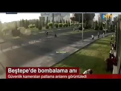 Jet attack during coup in turkey (cctv shows civilians being killed at :30)