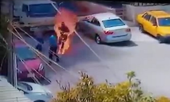 Horrible: Shocking Video Shows Man Burning Alive