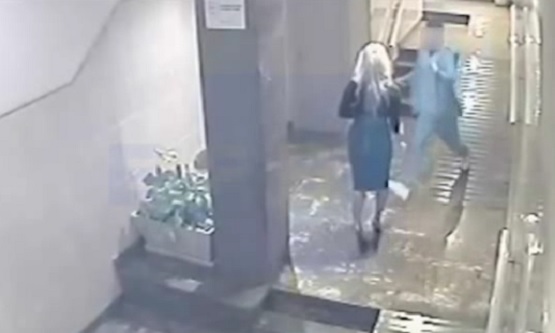 Man Brutally Beats his Girlfriend When She Arrives Home