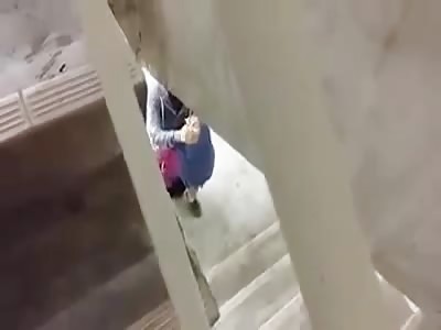 FORBIDDEN: Muslim Teens Fucking on Stairs