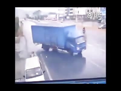 Rider Killed by Drifting Truck