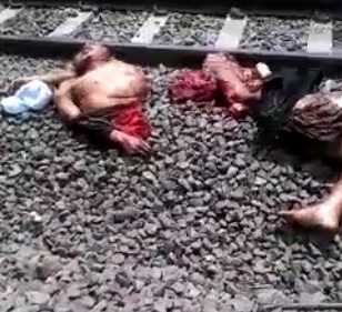Man  Ripped up By Train ... Cut in Pieces 
