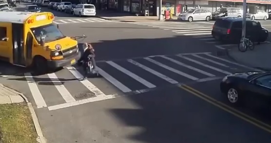 Oblivious Woman Hit and Dragged by Oblivious Bus Driver