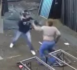 Fiesty Crazy Woman Almost Dies Reacting to Robbery