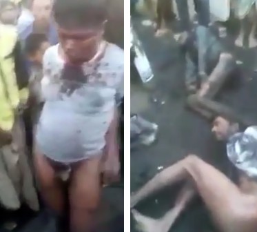 Cow Thieves Caught and Beaten by Local People