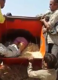 New Video Shows Farmer being Removed After Stuck in a Machine