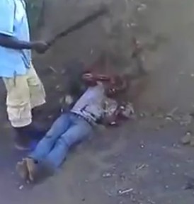 Man Gets Brutally Hacked to Death with Machete