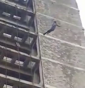 Man Executes a Perfect Suicidal Swan Dive off Building to End his Life