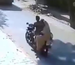 Girl on Back of Motorcycle Crushed Underneath Truck Wheel