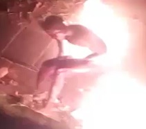 Man Burns to Death While Sitting on Curb