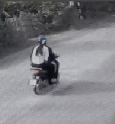 Bad Luck for Woman on Back of This Moped 