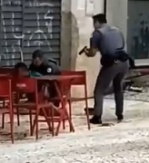 Tries to Take Gun From Police, Gets Shot (Another Angle)