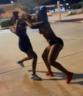 Brute Bitch Rips Her Top off To Fight Rival