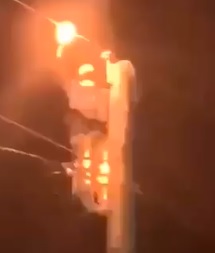 Power Lines Sends Electric Shock Through Dudes Entire Body in Seconds