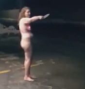 Crazy Naked Woman with a Knife vs. Taser
