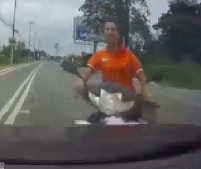 Oblivious Moped Woman Ended