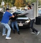 Several Men Viciously Beating Two Black Women Over Gas Dispute