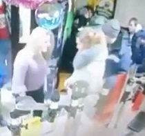 Crazy Mother and Daughter Stab Dude in Bar.