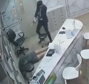 Well Dressed Assassin Kills Ex-Wife at Work.(Multiple Face Shots)