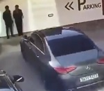 Damn Woman Crushed Against Wall by Mercedes