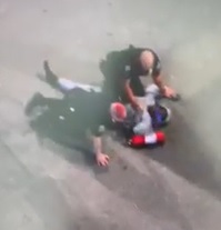 DAMN: Cop Getting Bashed With Fire Extinguisher
