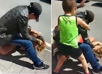Scumbag Beats Ex-Girlfriend... Awesome Kid Defends Mother.