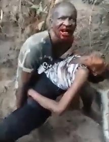 Killer Rapist Caught in the Act....Beaten by Angry Mob.