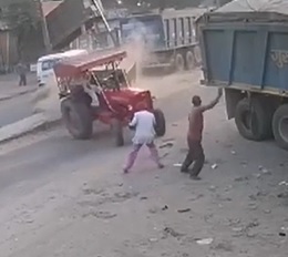 Watch out for Out of Control Tractors 