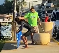 Old Dude Kills Surfer with One Blow w/Bat