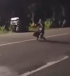 Elderly Man Killed At Illegal Street Race In Philippines.
