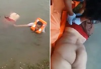 Naked Woman Pulled From River... (2 Angles)