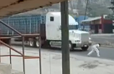 Depressed Guy Throws Himself Under Truck