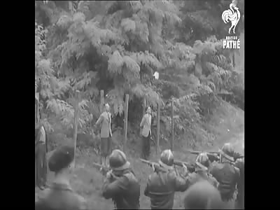 French Nazi Collaborators Executed ww2